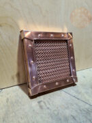 Вентиляционная решетка из меди с жалюзи и сеткой