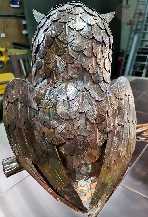 Сова из меди